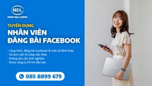 Tuyển nhân viên đăng bài Facebook, Marketing online - Minh Đại Lượng