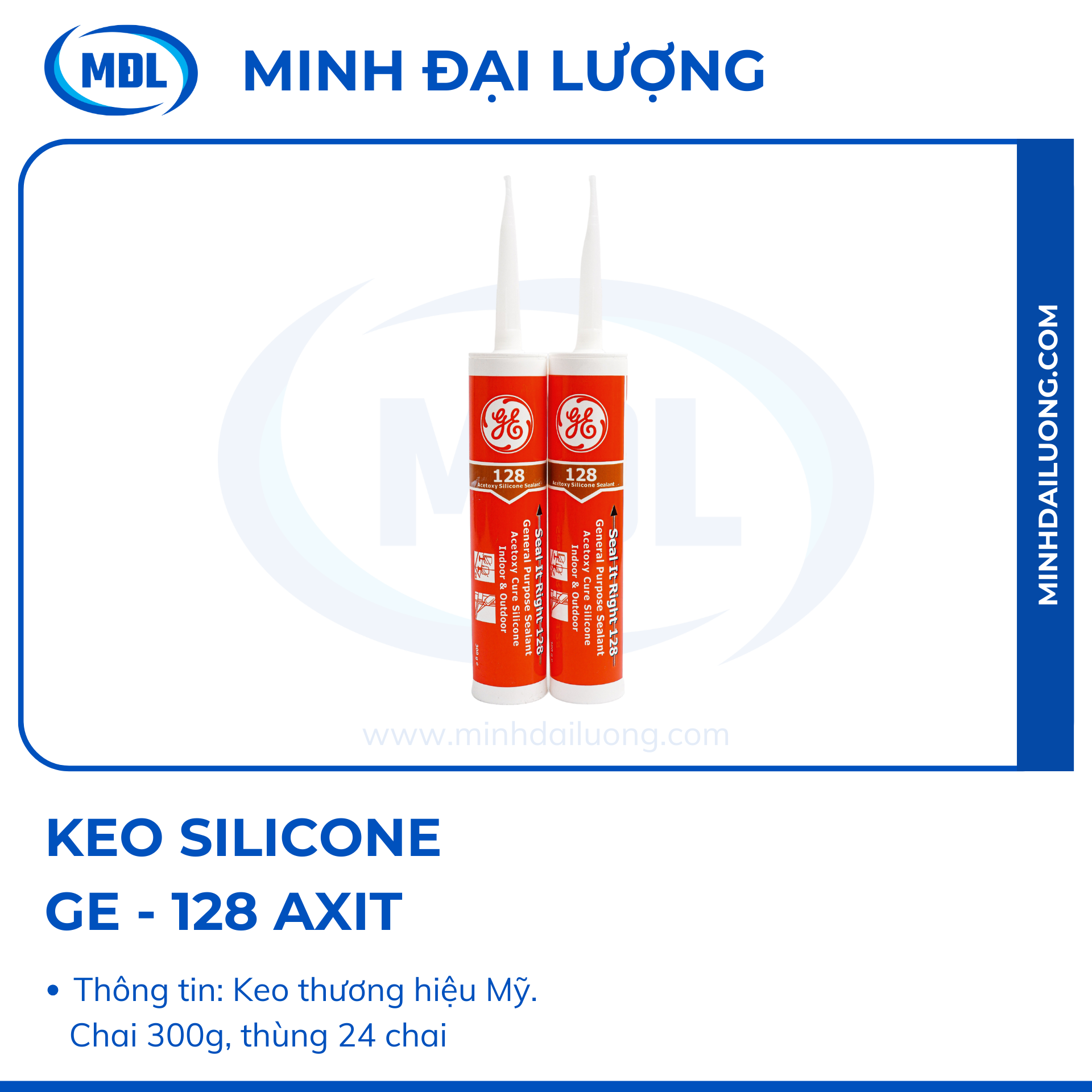 Keo silicone GE 128 axit