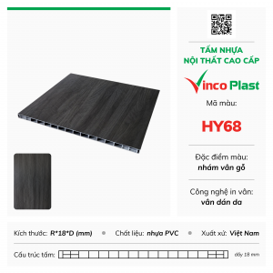Tấm nhựa nội thất cao cấp Vincoplast màu hy68