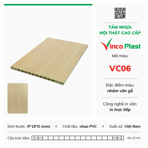 Tấm nhựa nội thất cao cấp Vincoplast màu vc06