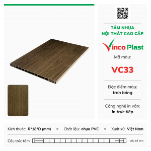 Tấm nhựa nội thất cao cấp Vincoplast màu vc33