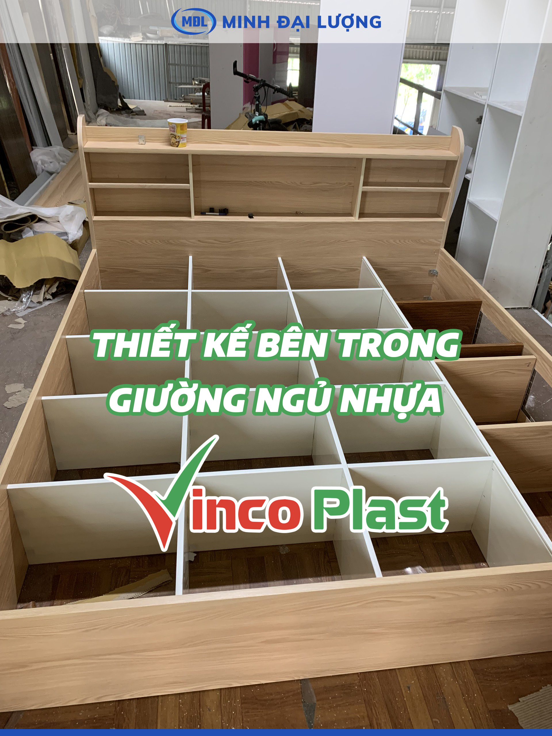 Thiết kế bên trong giường ngủ nhựa VincoPlast, VincoPro