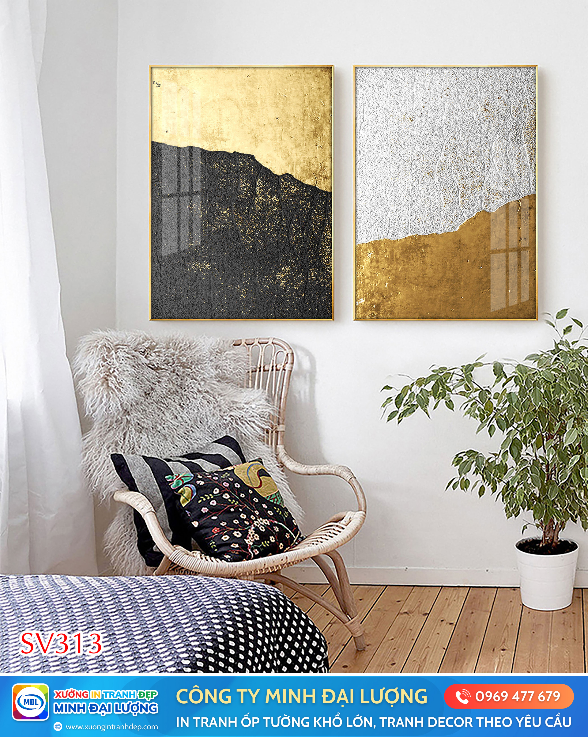 10 Xu Hướng Tranh Decor Nổi Bật Năm 2025 Tranh decor giả kim loại