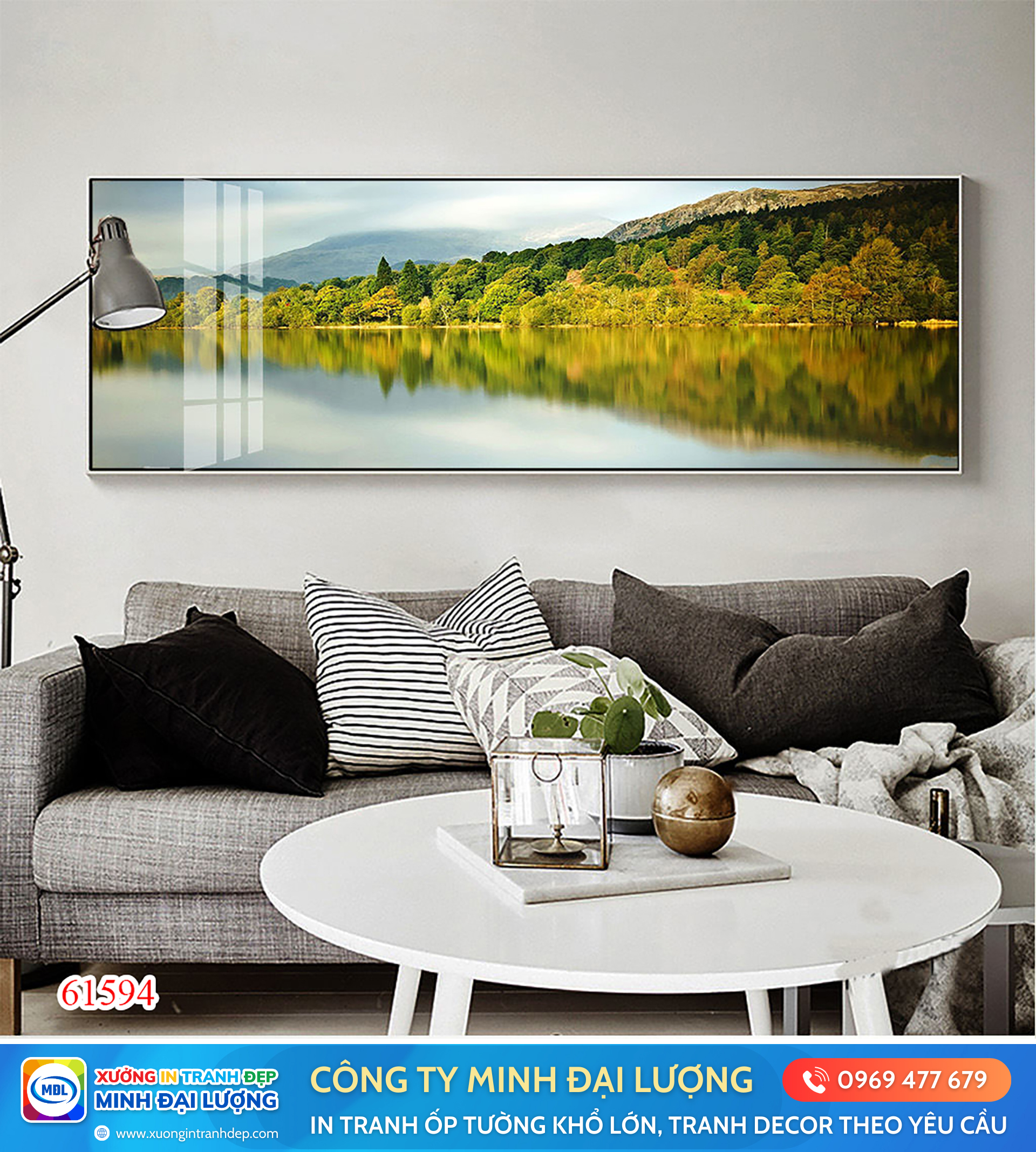 10 Xu Hướng Tranh Decor Nổi Bật Năm 2025 Tranh decor thiên nhiên, núi non hùng vĩ (1)