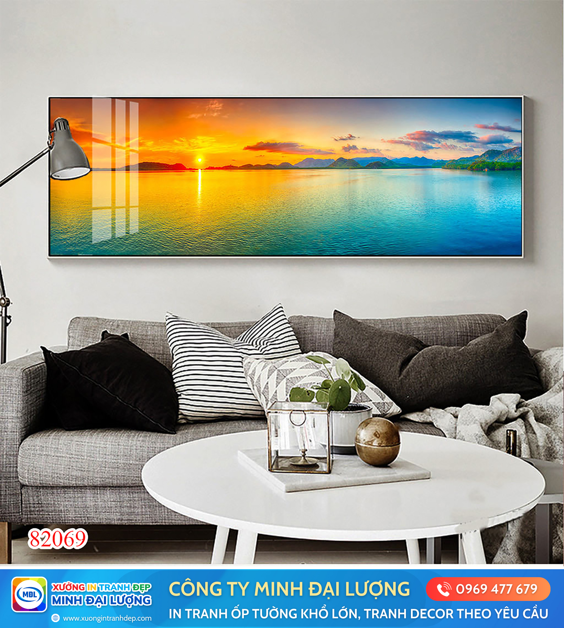 10 Xu Hướng Tranh Decor Nổi Bật Năm 2025 Tranh decor thiên nhiên, núi non hùng vĩ (2)