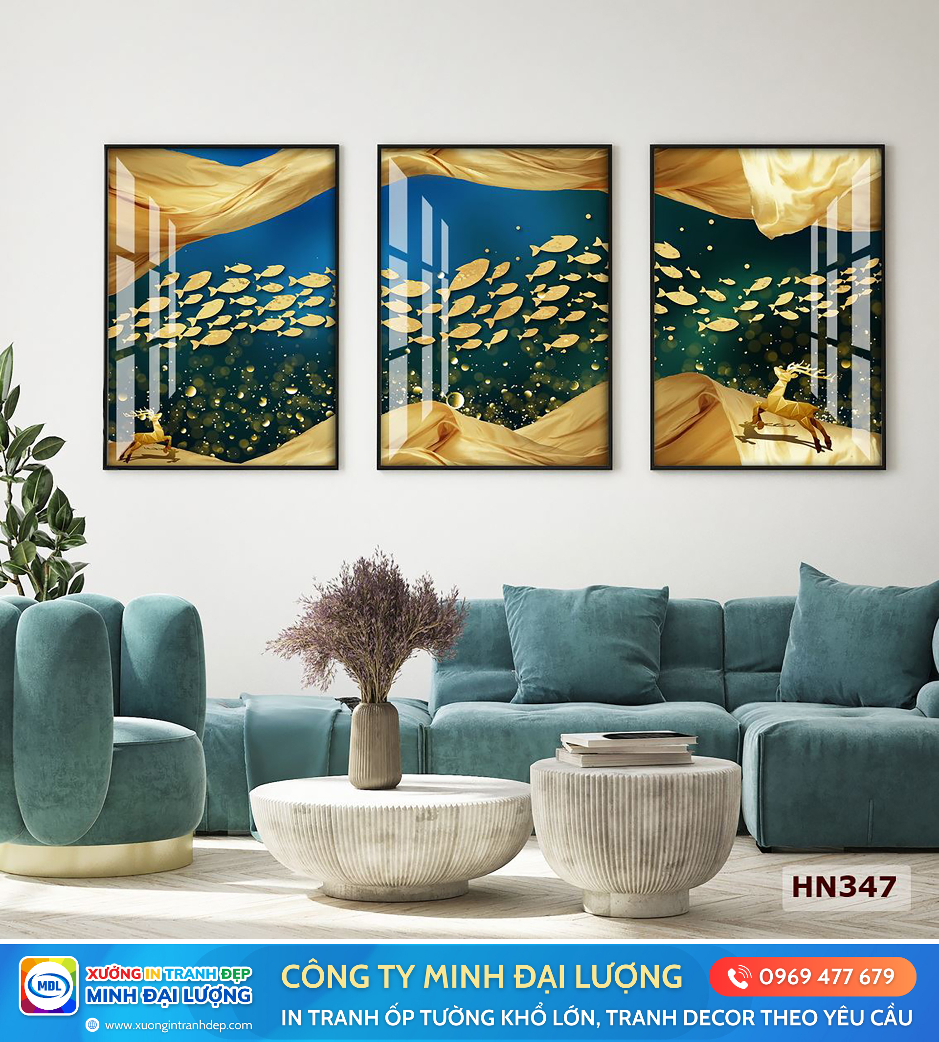 10 Xu Hướng Tranh Decor Nổi Bật Năm 2025 Tranh decor trừu tượng (2)