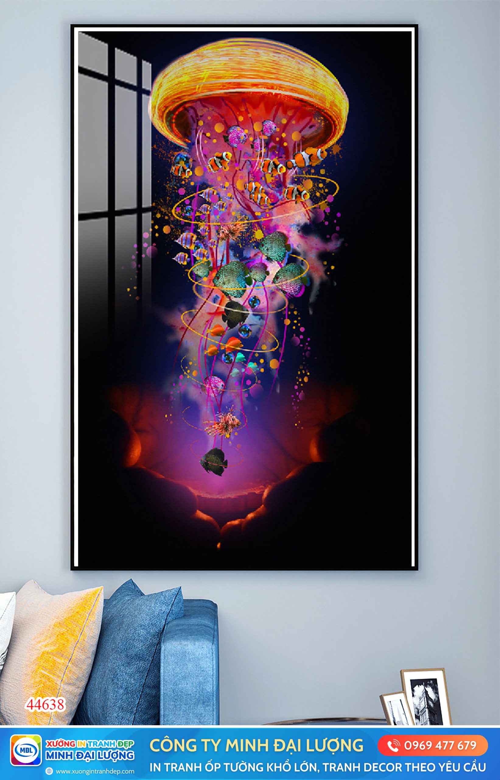 10 Xu Hướng Tranh Decor Nổi Bật Năm 2025 Tranh kỹ thuật số hiện đại - Xưởng in tranh decor tráng gương Minh Đại Lượng (1)