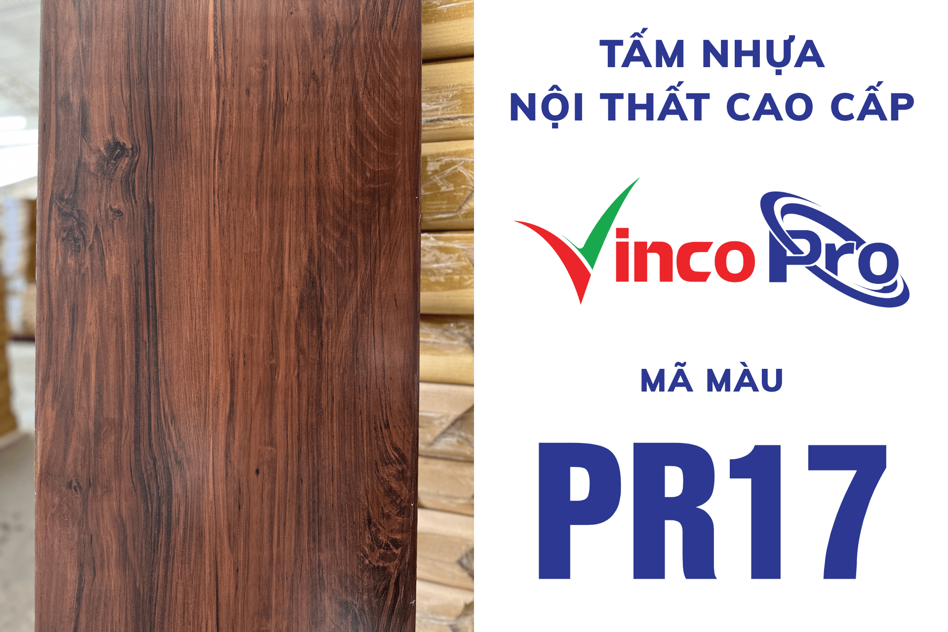 Ra mắt màu mới tấm nhựa nội thất cao cấp VincoPro PR17