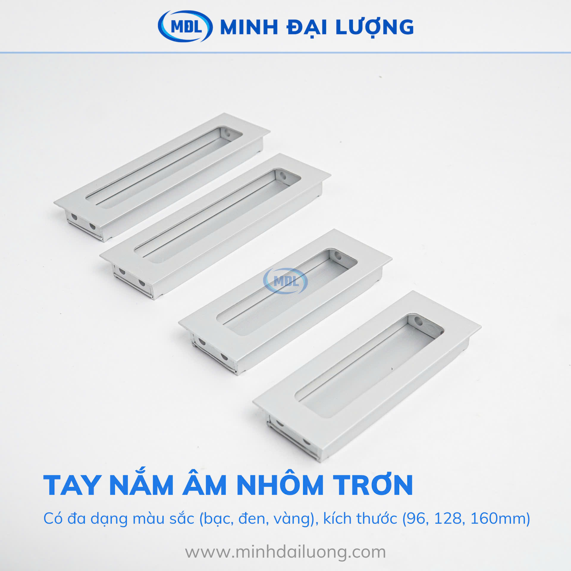 Tay nắm âm nhôm trơn - Minh Đại Lượng (4)