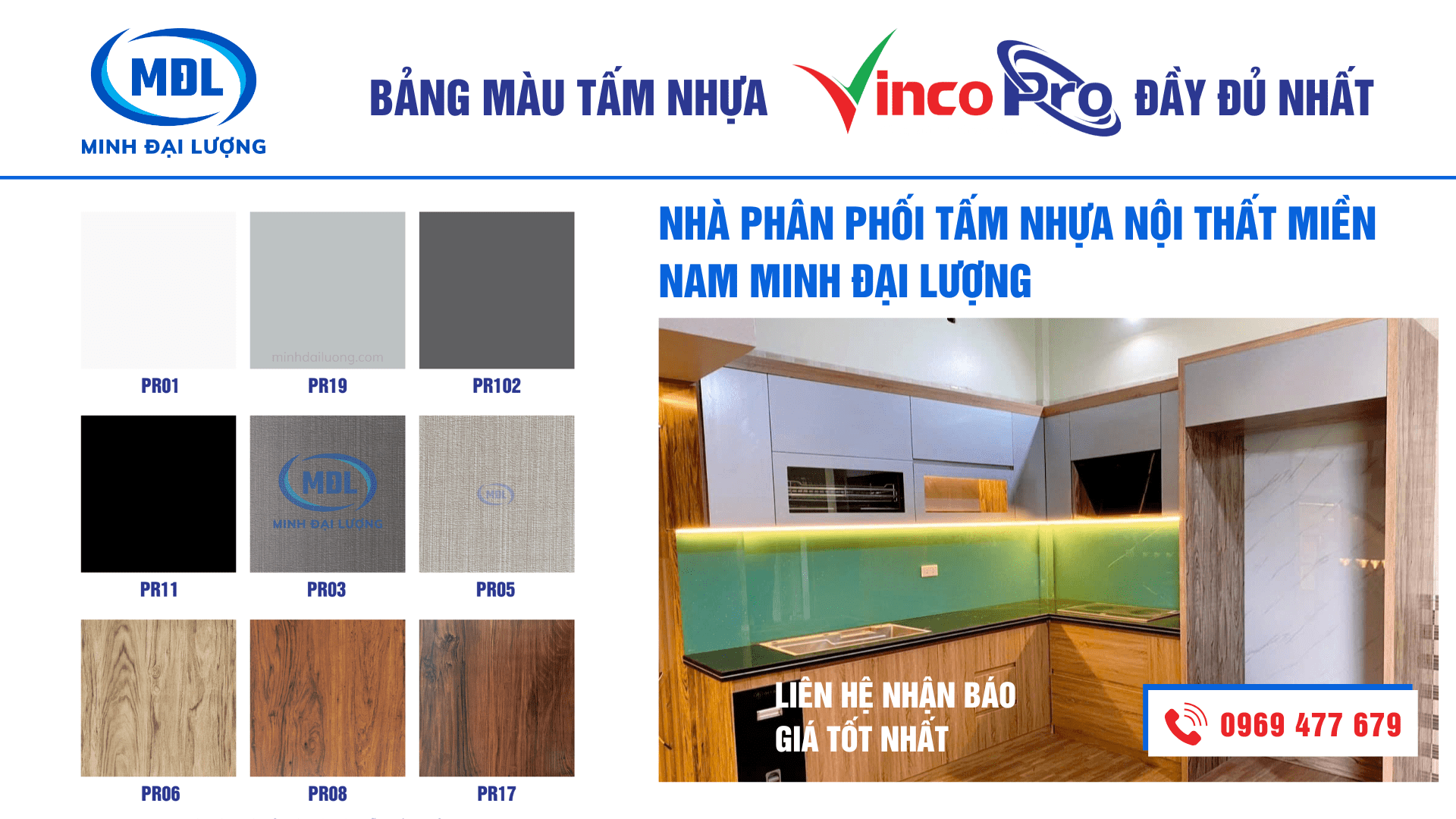 banner bảng màu nhựa vincopro đầy đủ nhất tại Minh Đại Lượng