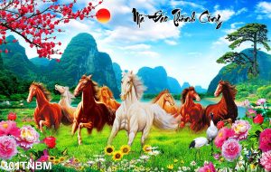 Tranh mã đáo thành công đẹp chọn lọc
