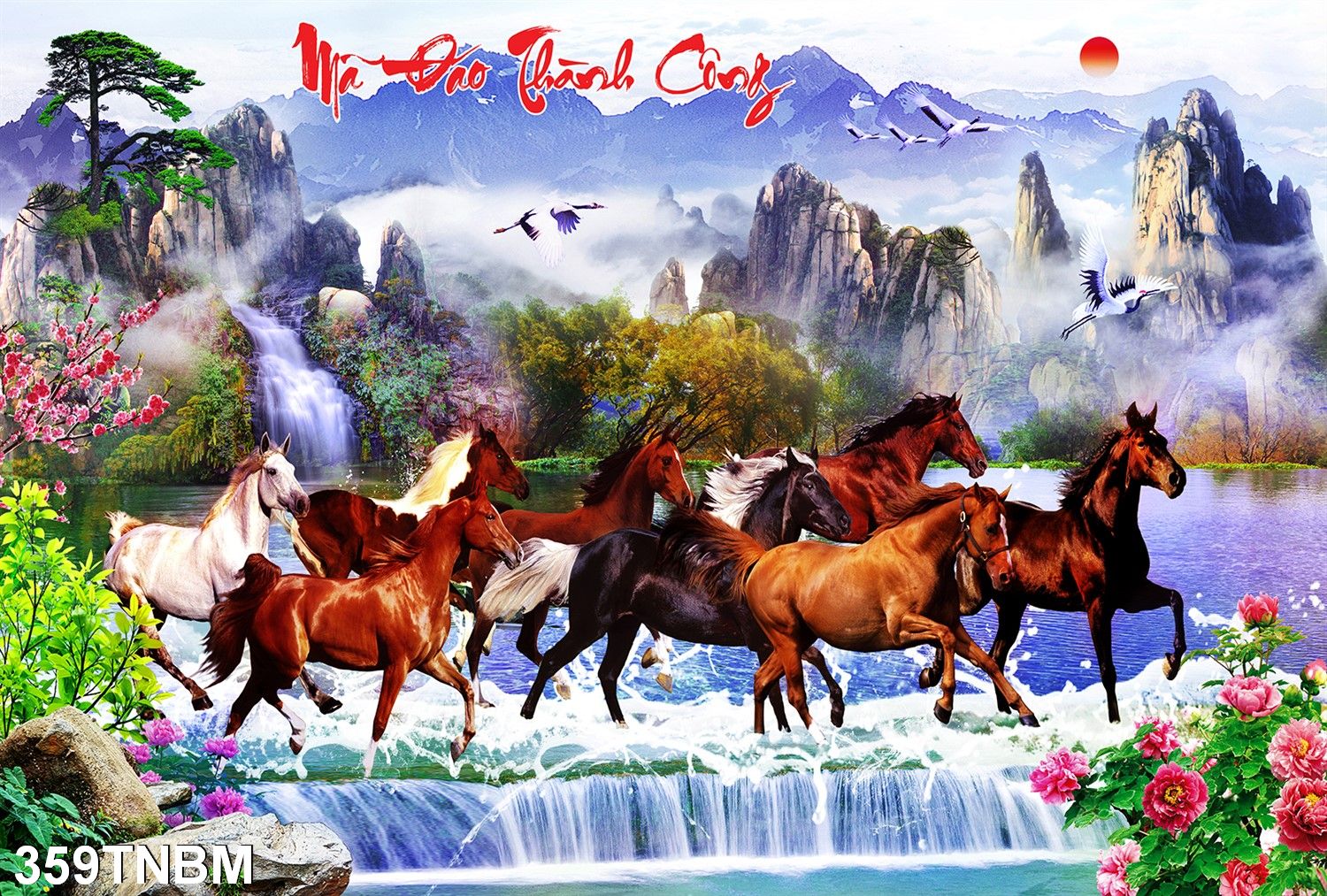 Tổng hợp các mẫu tranh mã đáo thành công đẹp được chọn lọc Tranh mã đáo thành công đẹp chọn lọc
