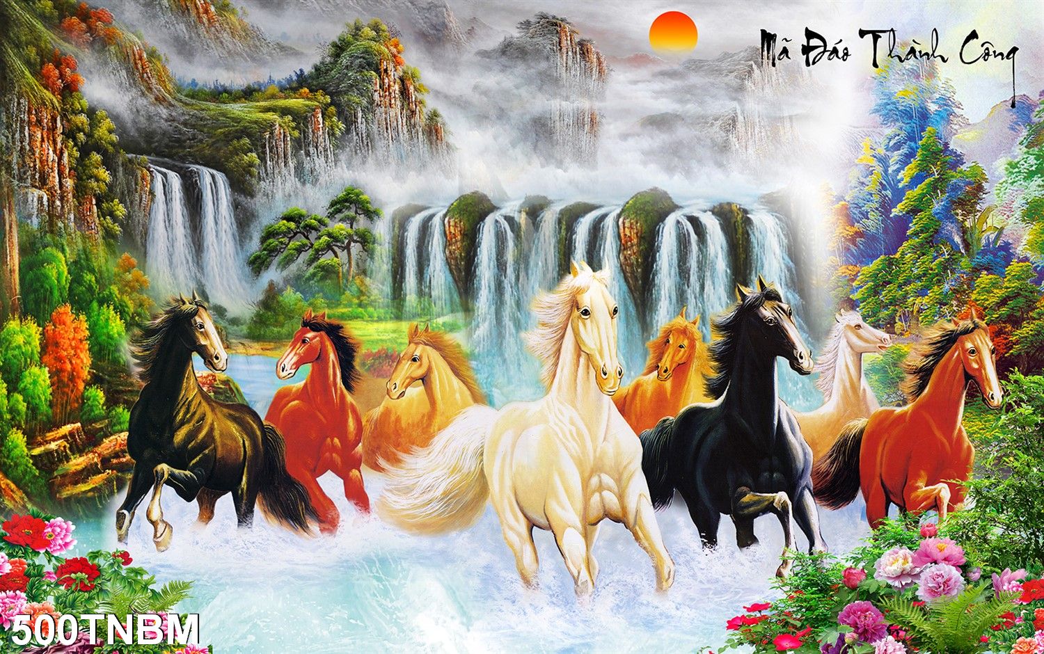 Tổng hợp các mẫu tranh mã đáo thành công đẹp được chọn lọc Tranh mã đáo thành công đẹp chọn lọc
