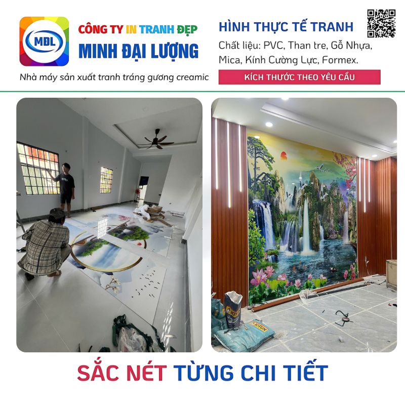 Nhà Máy Sản Xuất Tranh Tráng Gương Miền Nam - Minh Đại Lượng Nhà Máy Sản Xuất Tranh Tráng Gương Giá Rẻ