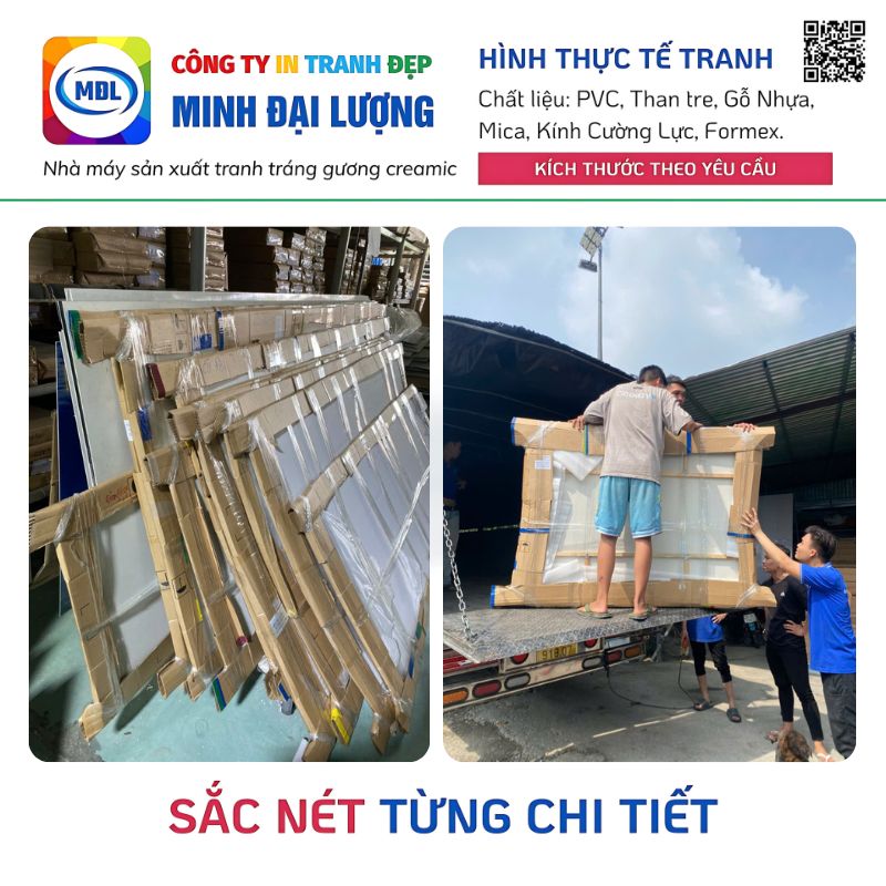 Nhà Máy Sản Xuất Tranh Tráng Gương Miền Nam - Minh Đại Lượng Nhà Máy Sản Xuất Tranh Tráng Gương