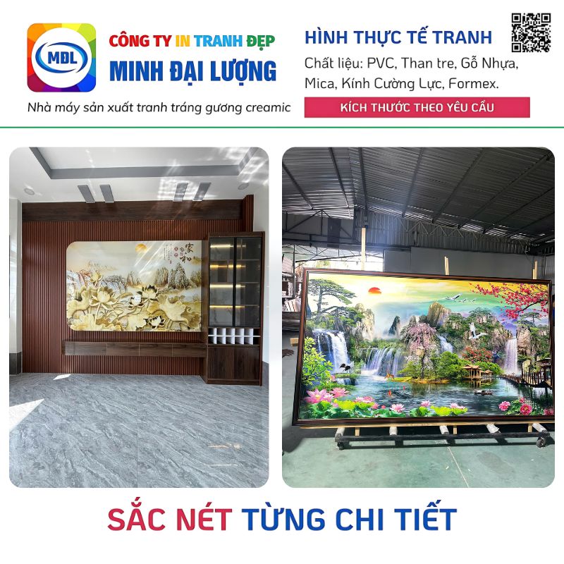 Tranh Ốp Tường Giá Rẻ Tại Bình Dương - Xưởng In Tranh Theo Yêu Cầu Tranh Ốp Tường Cao Cấp