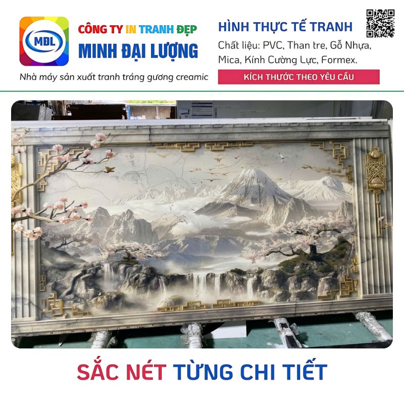 Tranh Ốp Tường Giá Rẻ Tại HCM – Xưởng In Tranh Theo Yêu Cầu Tranh Ốp Tường Khổ Lớn