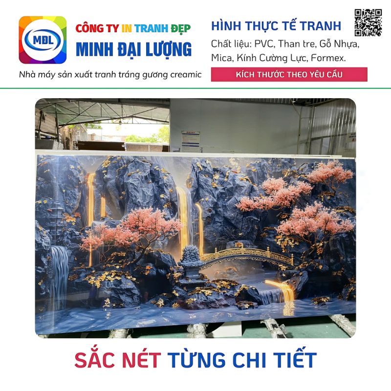 Tranh Ốp Tường Giá Rẻ Tại HCM – Xưởng In Tranh Theo Yêu Cầu Tranh Ốp Tường Tráng Gương