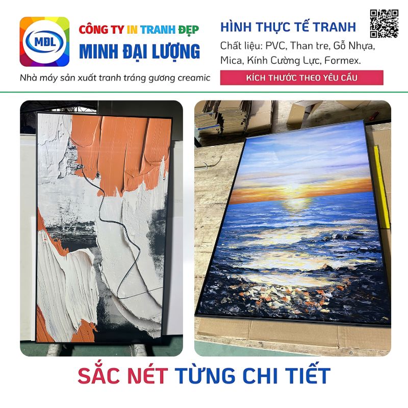 Tranh Treo Tường Giá Rẻ, Giá Sỉ Tại HCM - Nhận In Tranh Theo Yêu Cầu Tranh Treo Tường Chất Lượng Cao