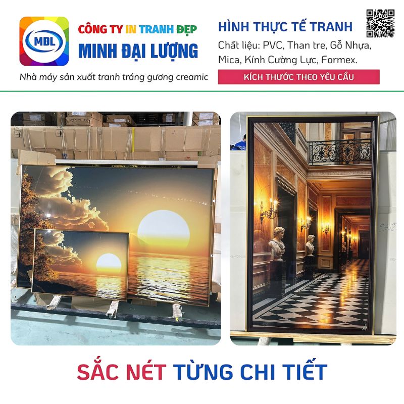 Tranh Treo Tường Giá Rẻ, Giá Sỉ Tại HCM - Nhận In Tranh Theo Yêu Cầu Tranh Treo Tường Hiện Đại